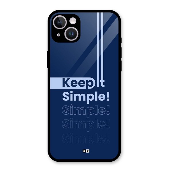 Keep It Simple Glass Back Case for iPhone 14 Plus