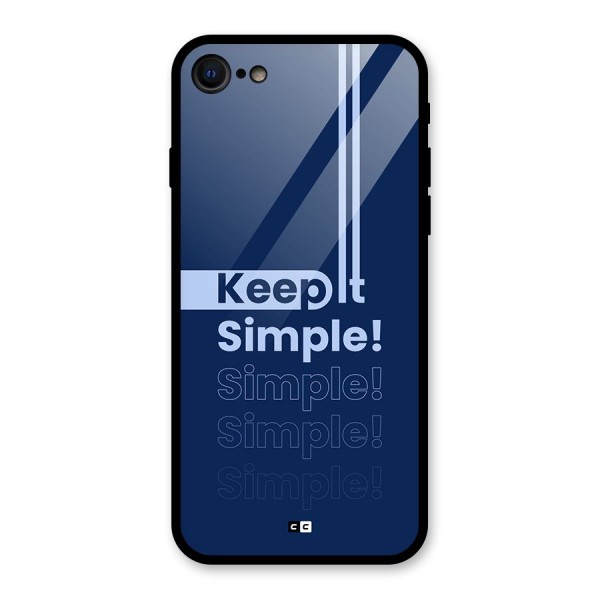 Keep It Simple Glass Back Case for iPhone 7