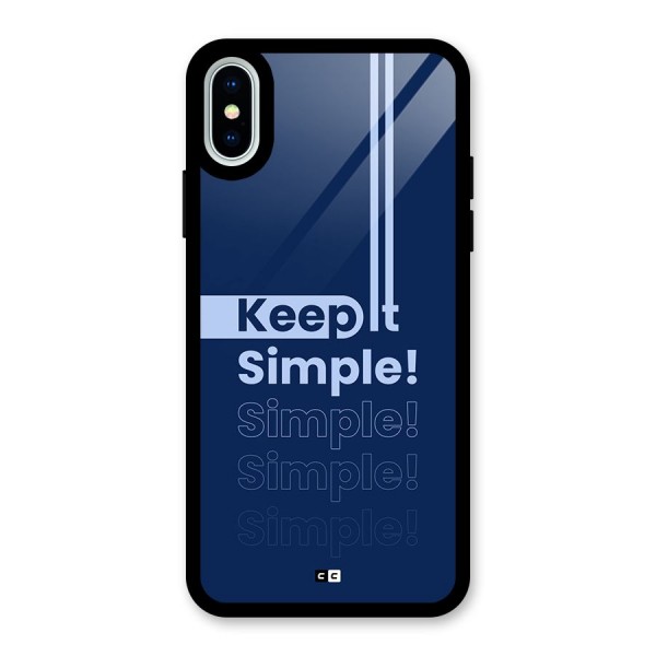 Keep It Simple Glass Back Case for iPhone X