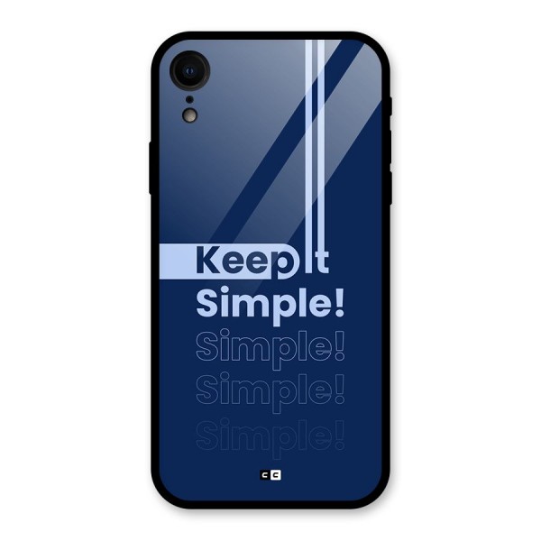 Keep It Simple Glass Back Case for iPhone XR