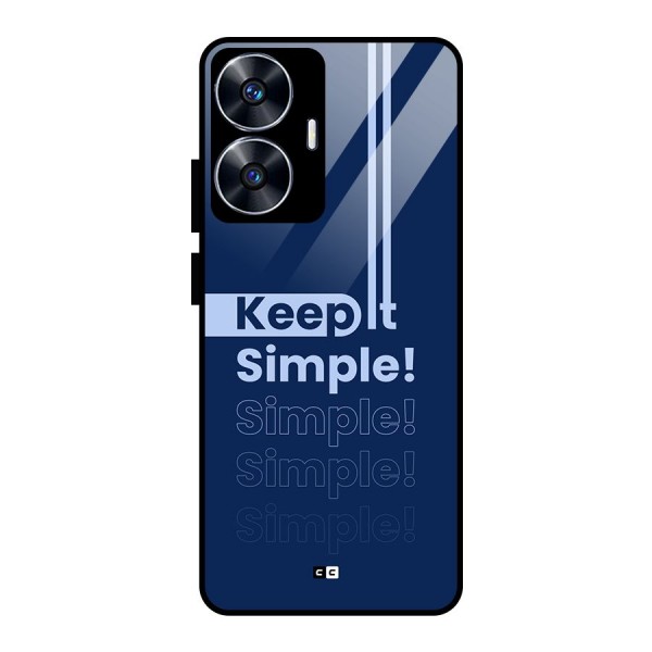 Keep It Simple Glass Back Case for realme C55