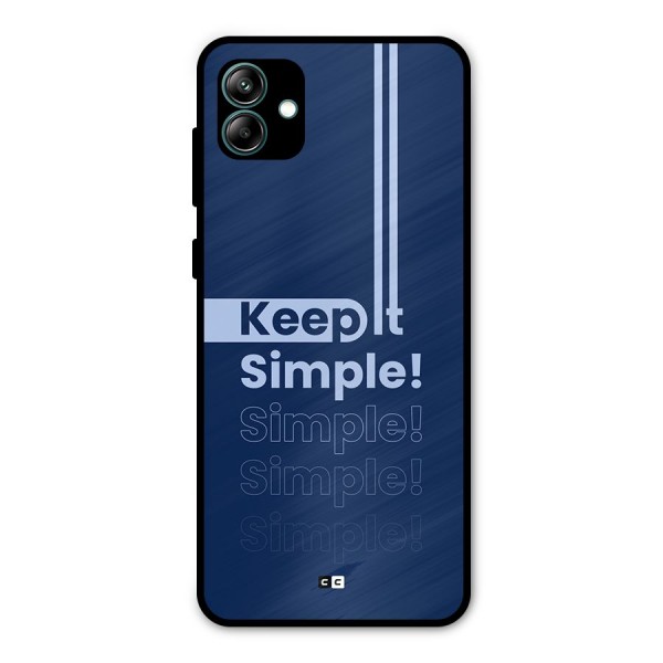 Keep It Simple Metal Back Case for Galaxy A04