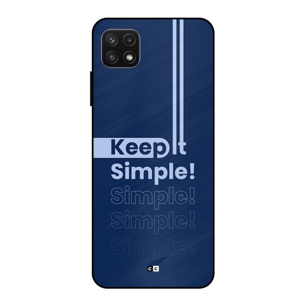 Keep It Simple Metal Back Case for Galaxy A22 5G