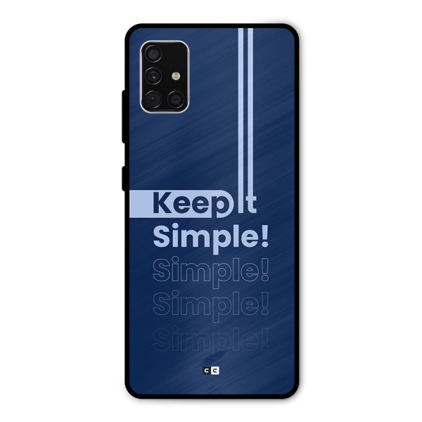 Keep It Simple Metal Back Case for Galaxy A51