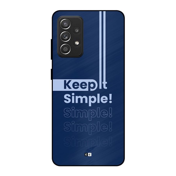 Keep It Simple Metal Back Case for Galaxy A52