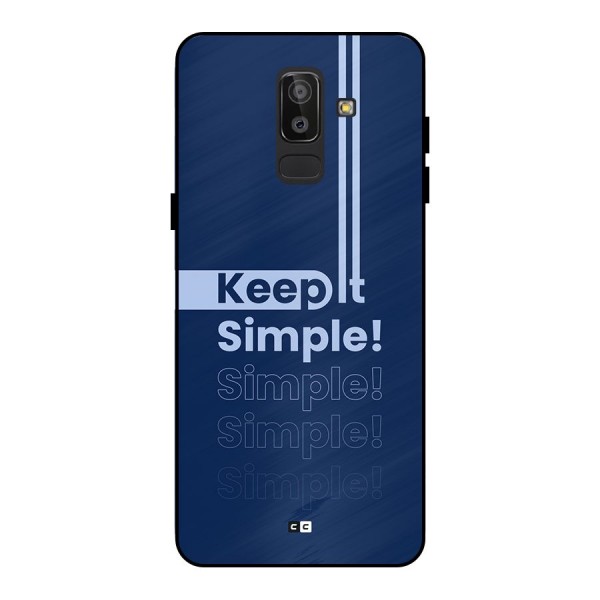 Keep It Simple Metal Back Case for Galaxy J8