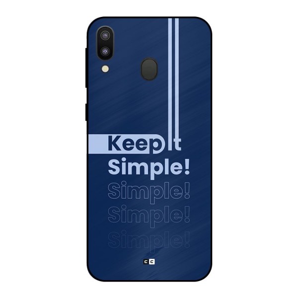 Keep It Simple Metal Back Case for Galaxy M20