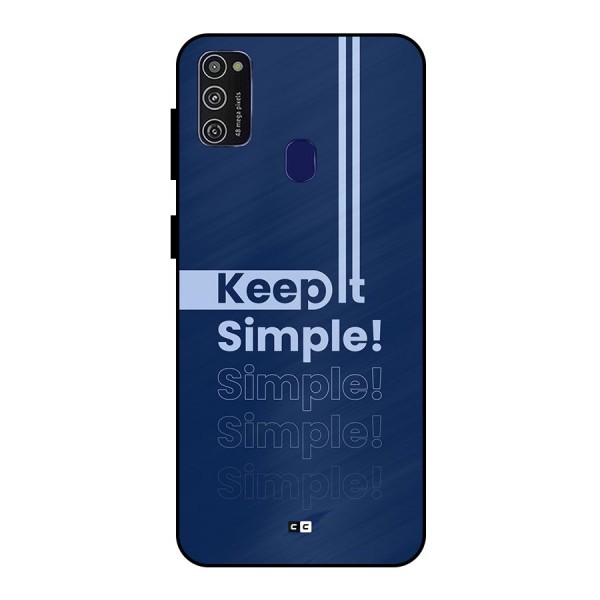 Keep It Simple Metal Back Case for Galaxy M30s