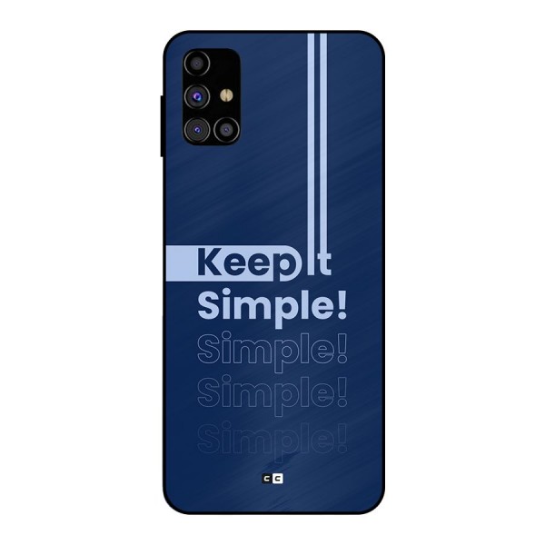 Keep It Simple Metal Back Case for Galaxy M31s