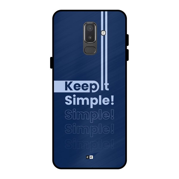 Keep It Simple Metal Back Case for Galaxy On8 (2018)