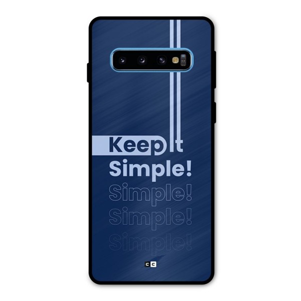 Keep It Simple Metal Back Case for Galaxy S10