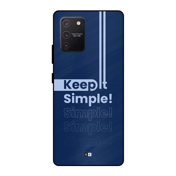 Keep It Simple Metal Back Case for Galaxy S10 Lite