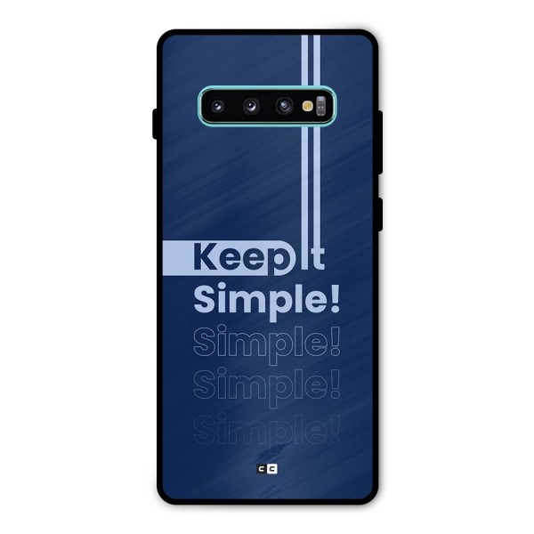 Keep It Simple Metal Back Case for Galaxy S10 Plus