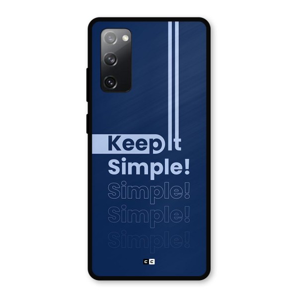 Keep It Simple Metal Back Case for Galaxy S20 FE