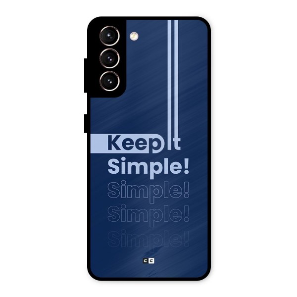 Keep It Simple Metal Back Case for Galaxy S21 5G