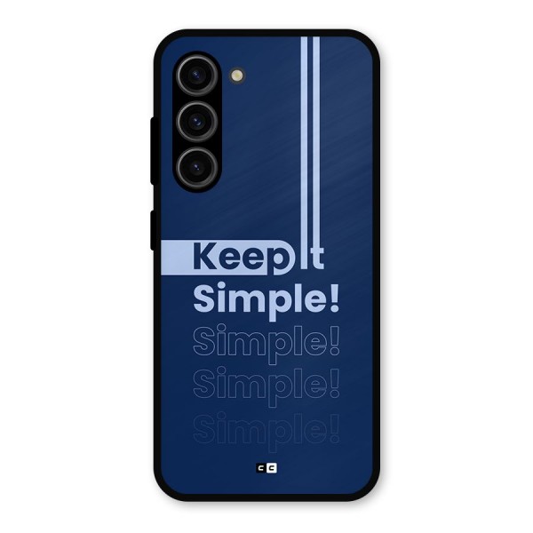 Keep It Simple Metal Back Case for Galaxy S23