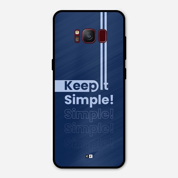 Keep It Simple Metal Back Case for Galaxy S8