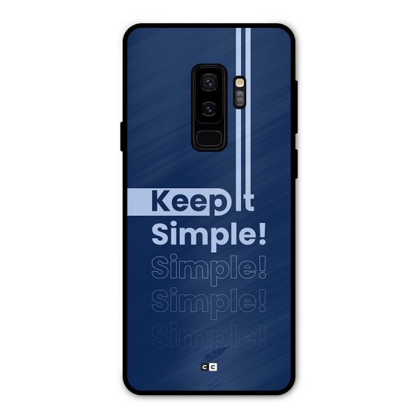 Keep It Simple Metal Back Case for Galaxy S9 Plus