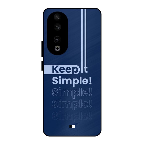 Keep It Simple Metal Back Case for Honor 90