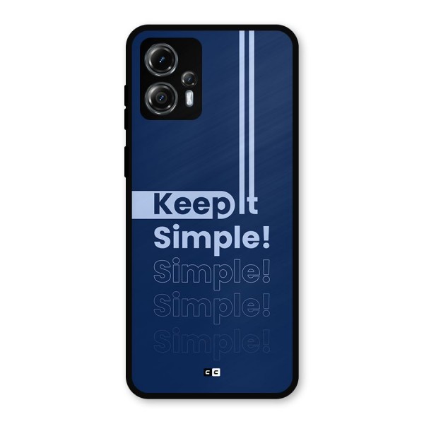 Keep It Simple Metal Back Case for Moto G13