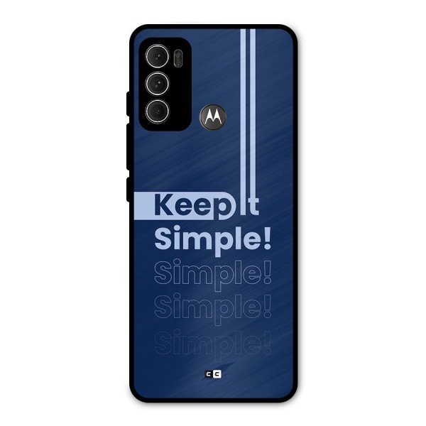 Keep It Simple Metal Back Case for Moto G60