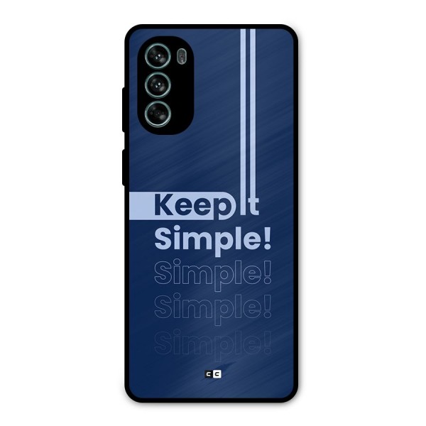 Keep It Simple Metal Back Case for Moto G62