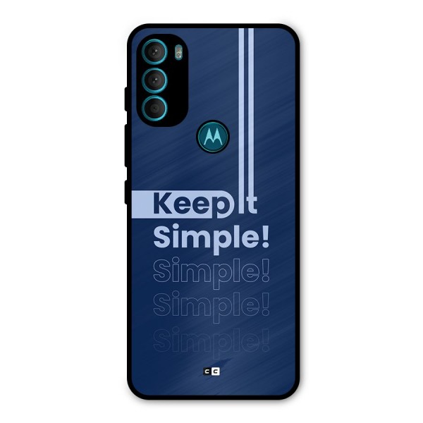 Keep It Simple Metal Back Case for Moto G71 5G