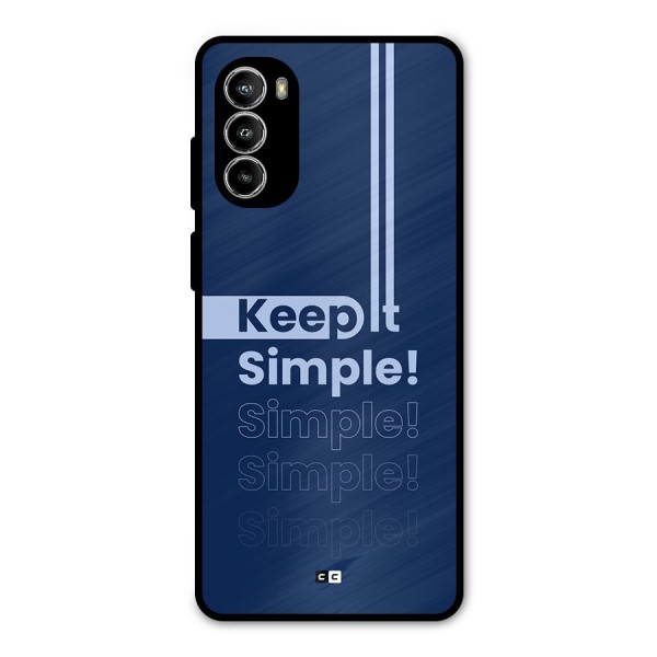 Keep It Simple Metal Back Case for Moto G82