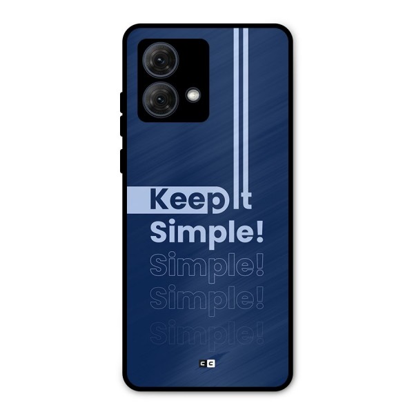 Keep It Simple Metal Back Case for Moto G84