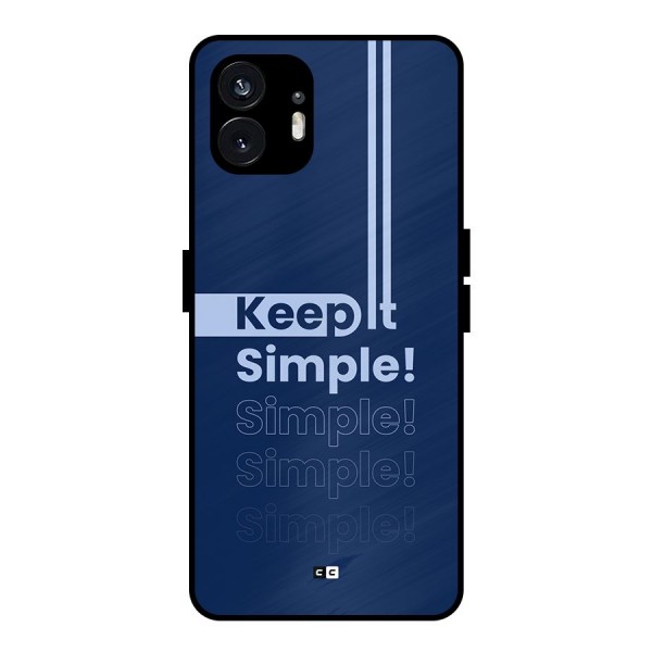 Keep It Simple Metal Back Case for Nothing Phone 2