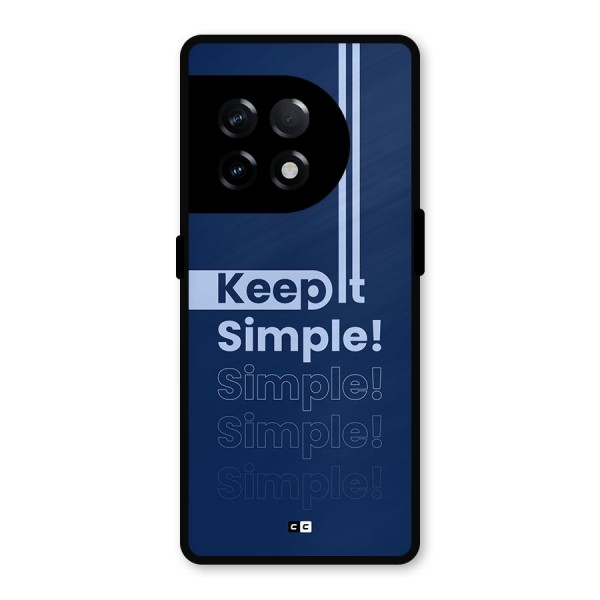 Keep It Simple Metal Back Case for OnePlus 11R