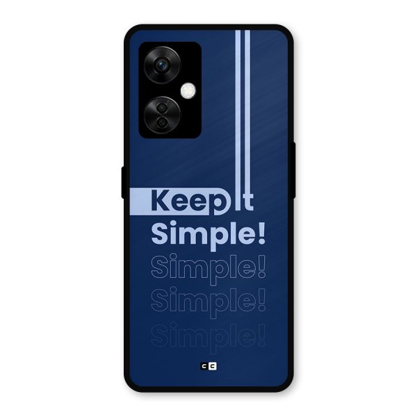 Keep It Simple Metal Back Case for OnePlus Nord CE 3 Lite