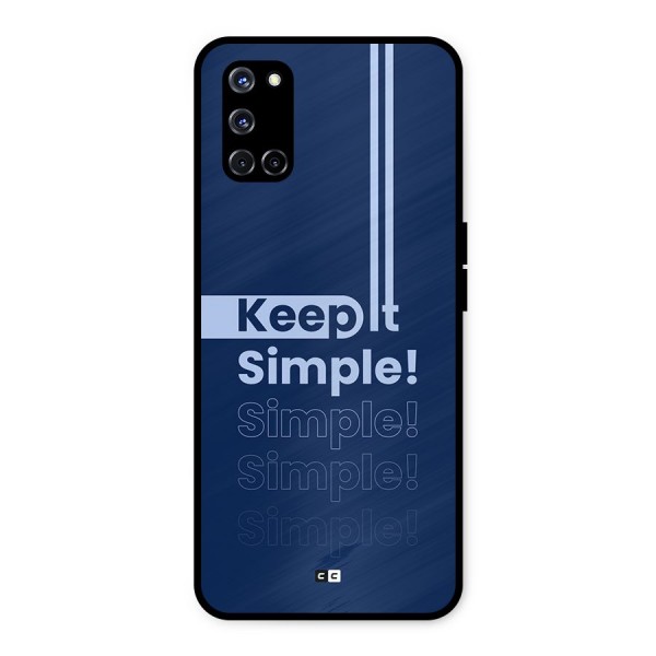 Keep It Simple Metal Back Case for Oppo A52