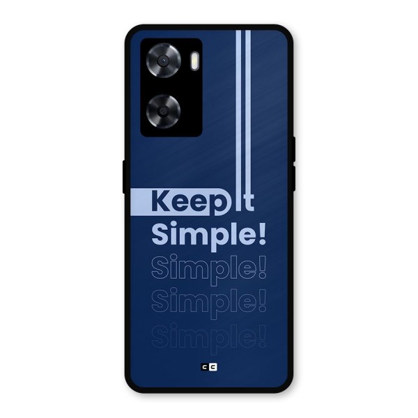 Keep It Simple Metal Back Case for Oppo A57 2022