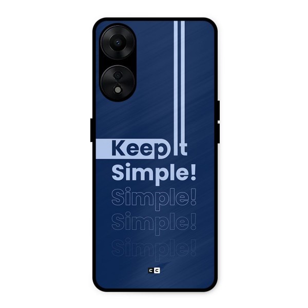 Keep It Simple Metal Back Case for Oppo A78 5G