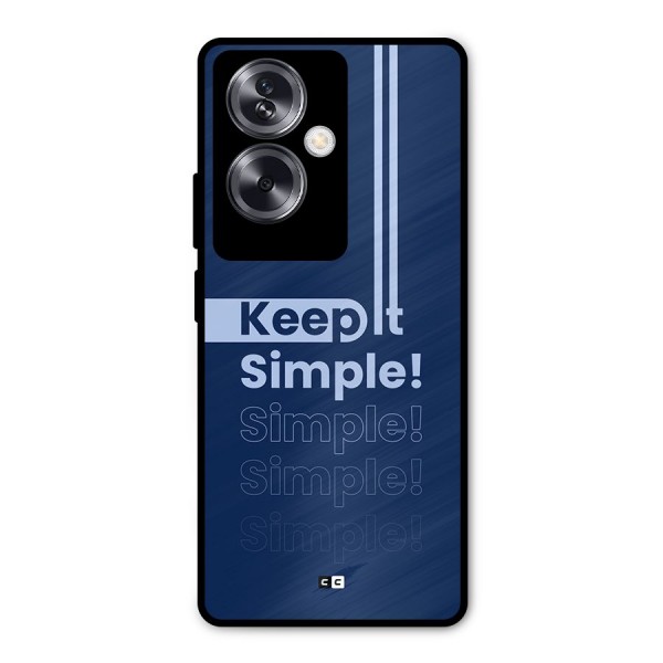 Keep It Simple Metal Back Case for Oppo A79 5G