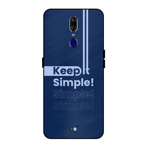 Keep It Simple Metal Back Case for Oppo F11