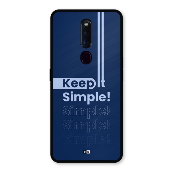 Keep It Simple Metal Back Case for Oppo F11 Pro