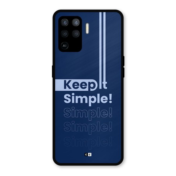 Keep It Simple Metal Back Case for Oppo F19 Pro