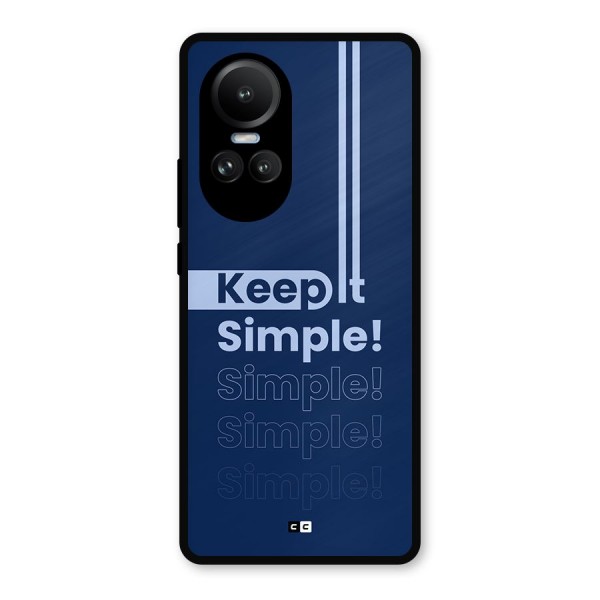 Keep It Simple Metal Back Case for Oppo Reno10