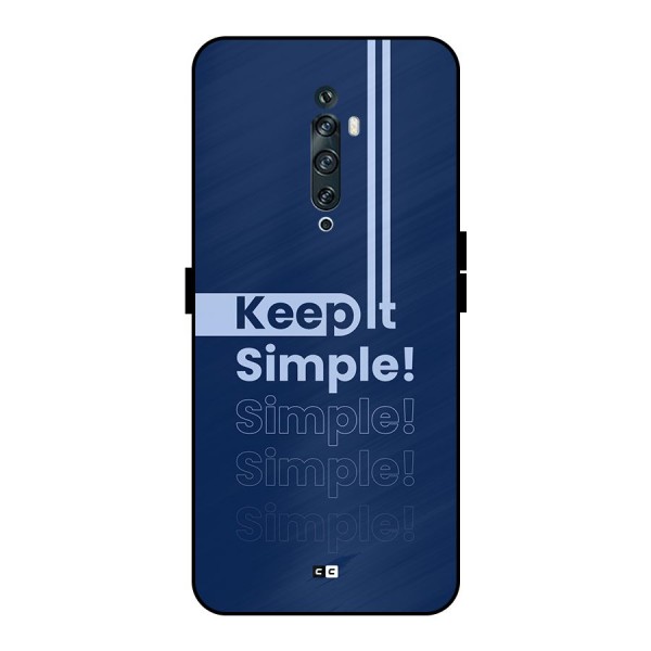 Keep It Simple Metal Back Case for Oppo Reno2 F