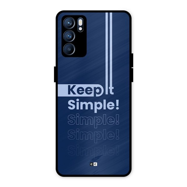 Keep It Simple Metal Back Case for Oppo Reno6 5G