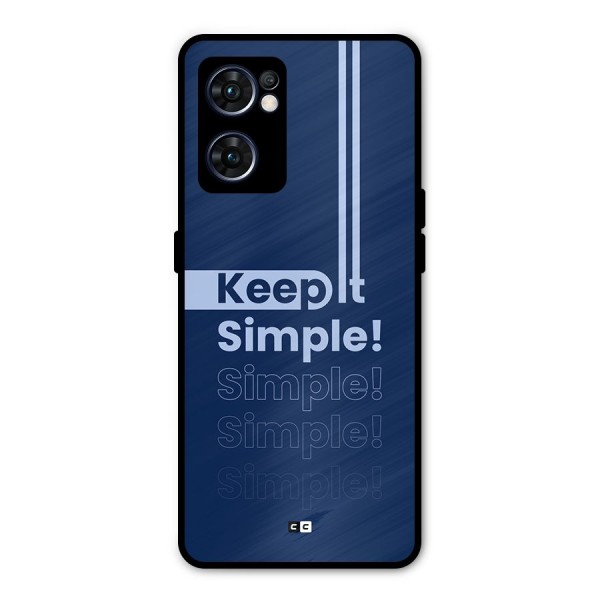 Keep It Simple Metal Back Case for Oppo Reno7 5G