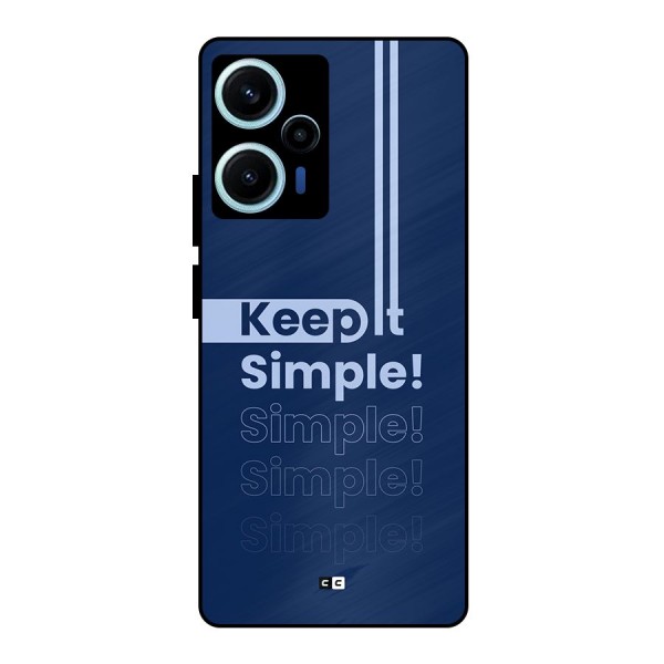 Keep It Simple Metal Back Case for Poco F5