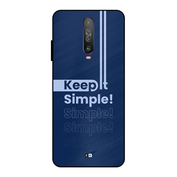 Keep It Simple Metal Back Case for Poco X2