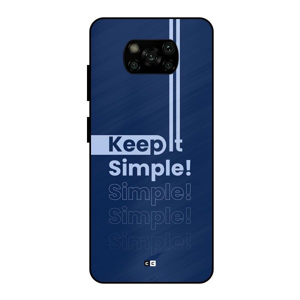 Keep It Simple Metal Back Case for Poco X3