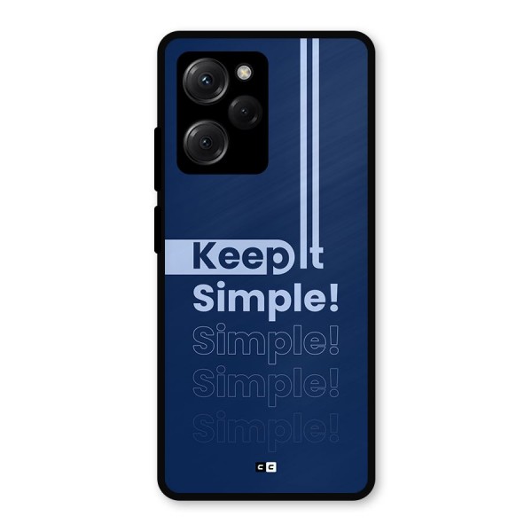 Keep It Simple Metal Back Case for Poco X5 Pro