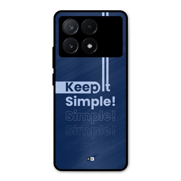 Keep It Simple Metal Back Case for Poco X6 Pro