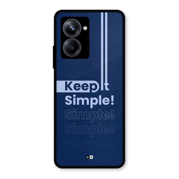 Keep It Simple Metal Back Case for Realme 10 Pro