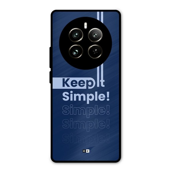 Keep It Simple Metal Back Case for Realme 12 Pro